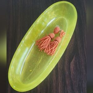 Catchall tray jewelry dish resin art decor